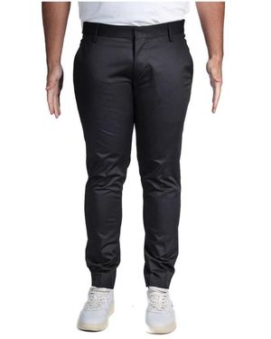 Entre Amis Slim-Fit Trousers - Black