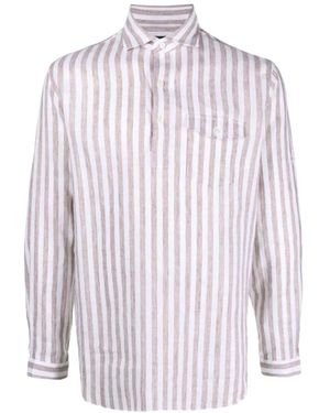 Lardini Gestreiftes Hemd - Blau
