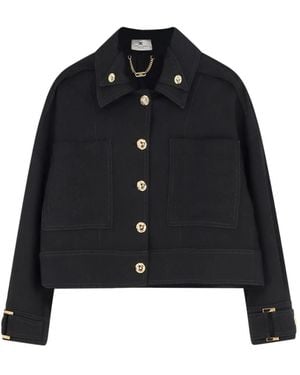 Elisabetta Franchi Light Jackets - Black