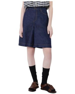 Weekend by Maxmara Denim Shorts - Blue