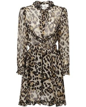 5 PROGRESS Short Dresses - Brown