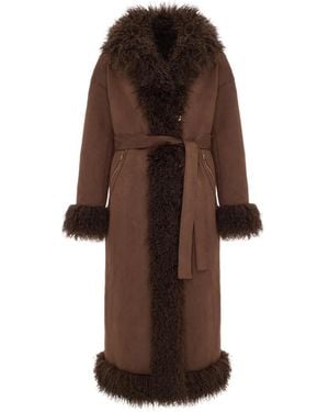 CESARE GASPARI Belted Coats - Marrone