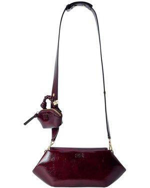 Ganni Shoulder Bags - Red