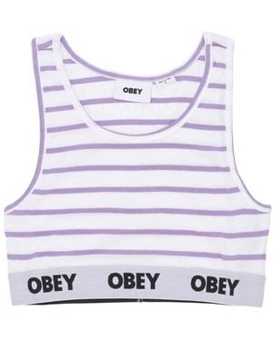 Obey Tops ,Paars ,Tops - Blauw