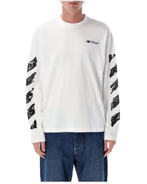 Off-White c/o Virgil Abloh Long Sleeve T-Shirts - White