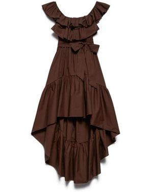 Aniye By Asymmetric Tiered Skirt - Bruin
