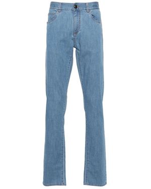 Canali Straight Jeans - Azul