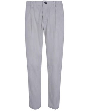 Herno Broeken ,Wit ,Polyester Klassieke Broek - Grijs