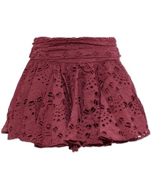 AllSaints Dotty Broderie Mini Rok - Rood