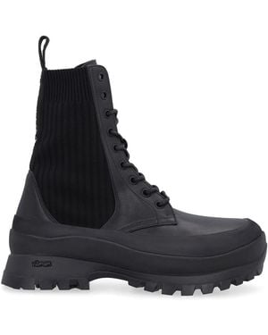 Stella McCartney Lace-Up Boots - Zwart