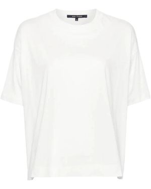 Sofie D'Hoore Tilly Crew Neck Korte Mouwen Oversize - Wit