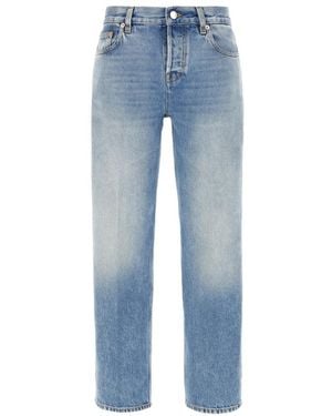 Gucci Slim Fit Katoenen Jeans Voor Vrouwen - Blauw