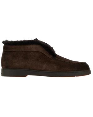 Santoni Schoenen ,Bruin ,Loafers