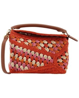 Loewe Mini Puzzle Edge Bag - Rot