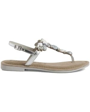 Tamaris Flat Sandals - Metallic