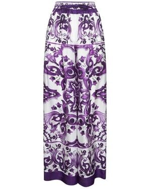 Dolce & Gabbana Maxi Skirts - Purple