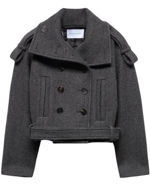 7 For All Mankind Double-Breasted Coats - Black