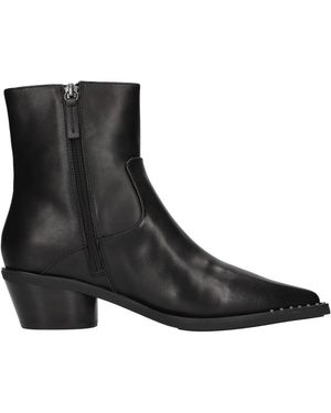 Ash Leder Stiefeletten - Schwarz