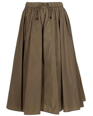 Max Mara Rokken ,Bruin ,Polyester Mxmlonza Midi Rok