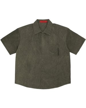 Acupuncture Short Sleeve Shirts - Green
