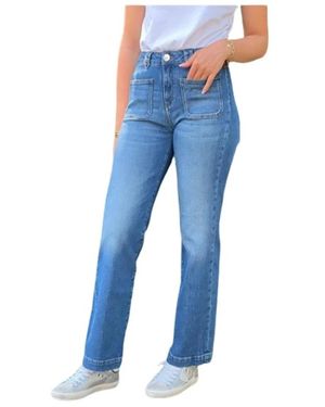 Islow Tina Boot-Cut Jeans - Blau