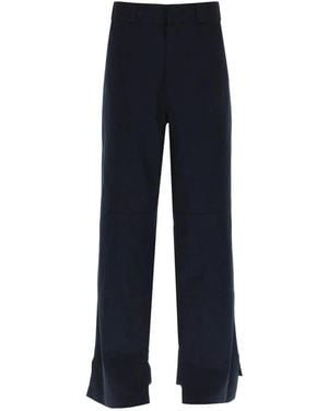 Palm Angels Wide Trousers - Blue