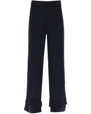 Palm Angels Broeken ,Blauw ,Wide Leg Utility Pants