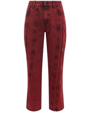 DIESEL Straight Jeans - Rojo