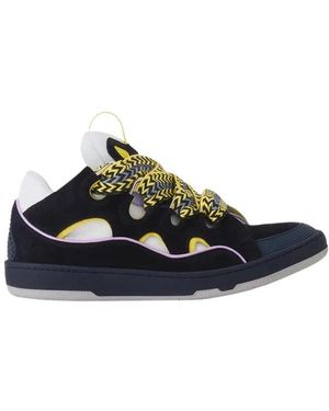 Lanvin Curb Leder-Sneakers - Blau