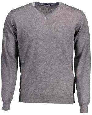 Harmont & Blaine V-Ausschnitt Pullover Aus Merinowolle - Grau