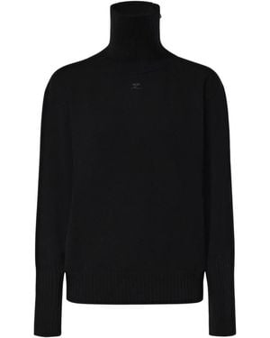 Courreges Rollkragenpullover - Schwarz