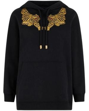 Roberto Cavalli Hoodies - Black