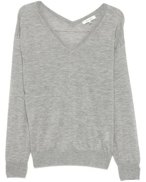 FRAME V-Neck Strickware - Grau