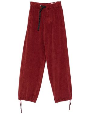 White Sand Straight Trousers - Rood