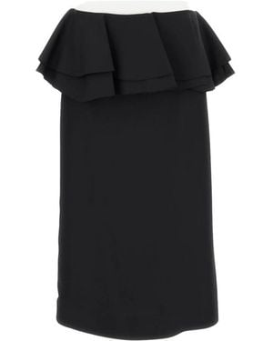 Plan C Midi Skirts - Black