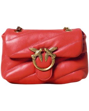 Pinko Gewatteerde Leren Schoudertas - Rood
