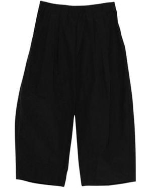 Apuntob Cropped Trousers - Negro