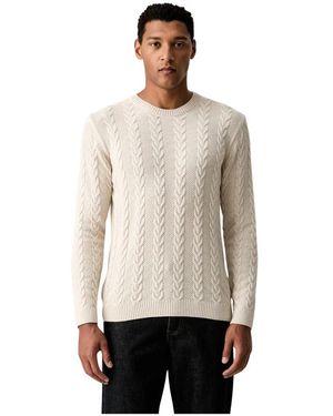 Joop! Zopfmuster Pullover - Natur