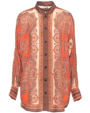 Zimmermann Mahon Seidenhemd - Orange