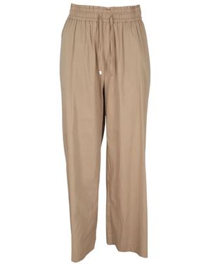 Clips Wide Trousers - Natural