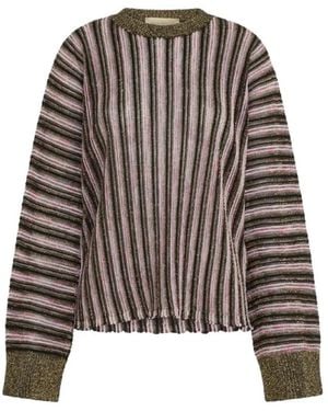 Momoní Round-Neck Knitwear - Marrón