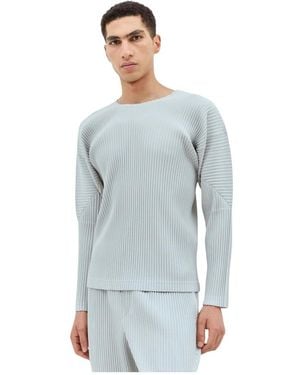 Issey Miyake Long Sleeve Tops - Azul