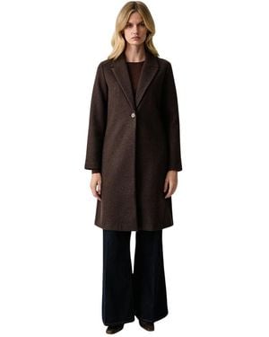 Silvian Heach Jassen ,Bruin ,Polyester Lyse Jas - Zwart