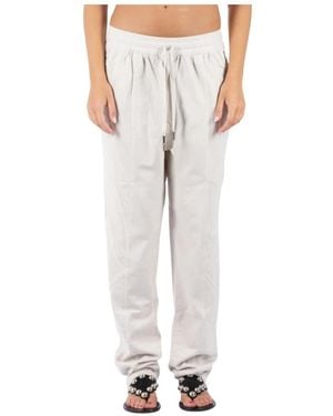 Isabel Marant Ecru Katoenen Broek - Grijs