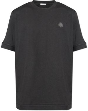 Moncler Logo T-Shirt - Zwart