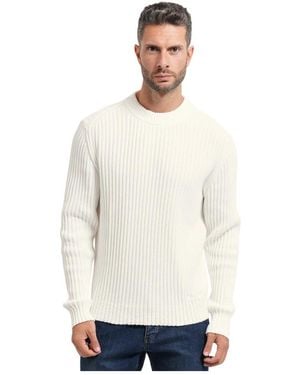 HUGO Round-Neck Knitwear - Bianco