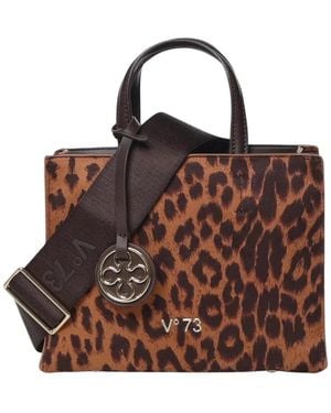 V73 Tote Bags - Marrone