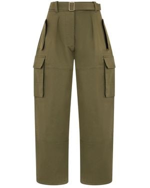 Alberta Ferretti Wide Trousers - Green