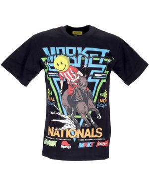 Market T-Shirts - Blue