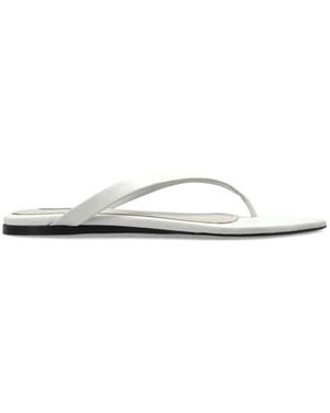 Ami Paris Leder Turtleneck Sandalen - Weiß